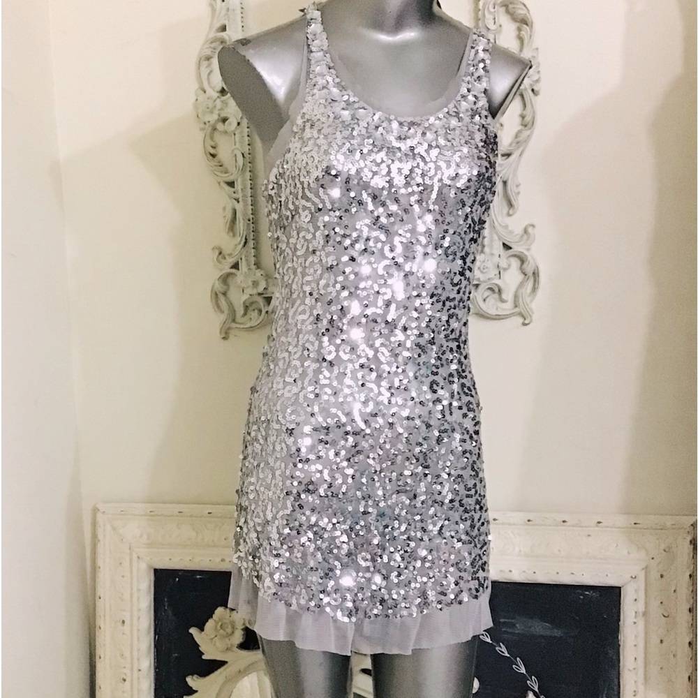 Wildcat Sequin Mini Slip Dress NWOT